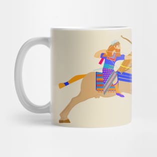 Ancient Persian Knight Archer Warrior Riding Horse Mug